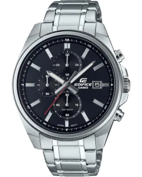 Ανδρικό ρολόι Casio Edifice Chronograph EFV-610D-1AVUEF, Μαύρο καντράν, Μπρασελέ από Ανοξείδωτο ατσάλι