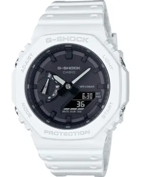 Ανδρικό ρολόι Casio G-Shock GA-2100-7AER, Μαύρο καντράν, Λουρί από Καουτσούκ