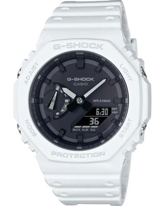Ανδρικό ρολόι Casio G-Shock GA-2100-7AER, Μαύρο καντράν, Λουρί από Καουτσούκ
