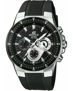 Ανδρικό ρολόι Casio Edifice Chronograph EF-552-1AVEF, Μαύρο καντράν, Λουρί από Καουτσούκ