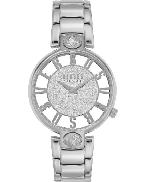 Γυναικείο ρολόι Versus Versace Kirstenhof VSP491319, Ασημί καντράν, Μπρασελέ από Ανοξείδωτο ατσάλι