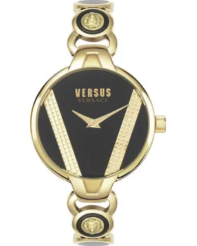Γυναικείο ρολόι Versus Versace Saint Germain VSPER0319, Μαύρο καντράν, Μπρασελέ από Ανοξείδωτο ατσάλι