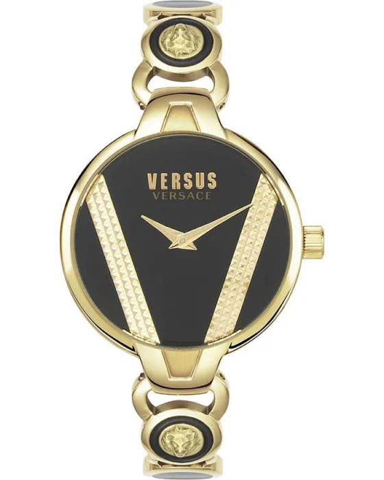Γυναικείο ρολόι Versus Versace Saint Germain VSPER0319, Μαύρο καντράν, Μπρασελέ από Ανοξείδωτο ατσάλι
