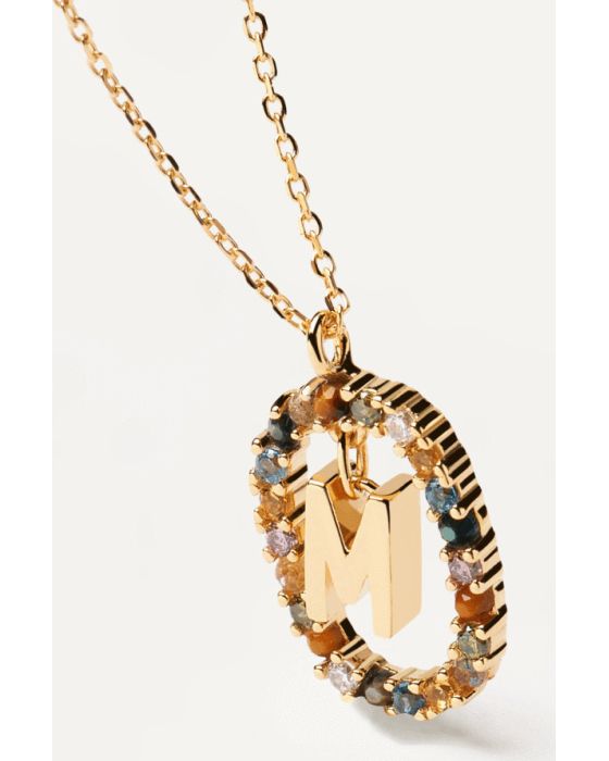 Κολιέ PDPAOLA Μονόγραμμα Μ από ασήμι 925 CO01-272-U - 