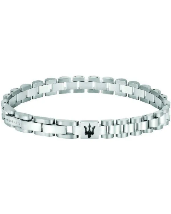 Βραχιόλια Maserati JM219AQH18, Ανοξείδωτο ατσάλι, Ασημί