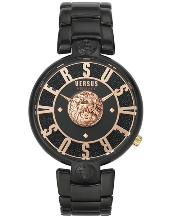 Γυναικείο ρολόι Versus Versace Lodovica VSPVS0620, Μαύρο καντράν, Μπρασελέ από Ανοξείδωτο ατσάλι
