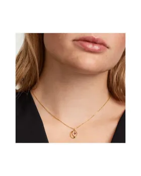 Κολιέ PDPAOLA Ζώδιο Ταύρος με Ακουαμαρίνα & Ζιργκόν και Ασήμι Επιχρυσωμένο CO01-345-U - 