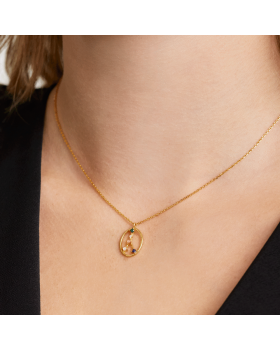 Κολιέ PDPAOLA Ζώδιο Καρκίνος με Ζιργκόν Ασήμι 925 Επιχρυσωμένο CO01-347-U -  Κολιέ PDPAOLA Ζώδιο Καρκίνος με Ζιργκόν Ασήμι 925 Επιχρυσωμένο CO01-347-U -