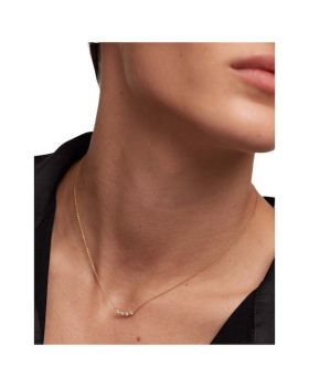 Κολιέ PDPAOLA με Πέτρες από Ασήμι 925 Επιχρυσωμένο CO01-366-U - 