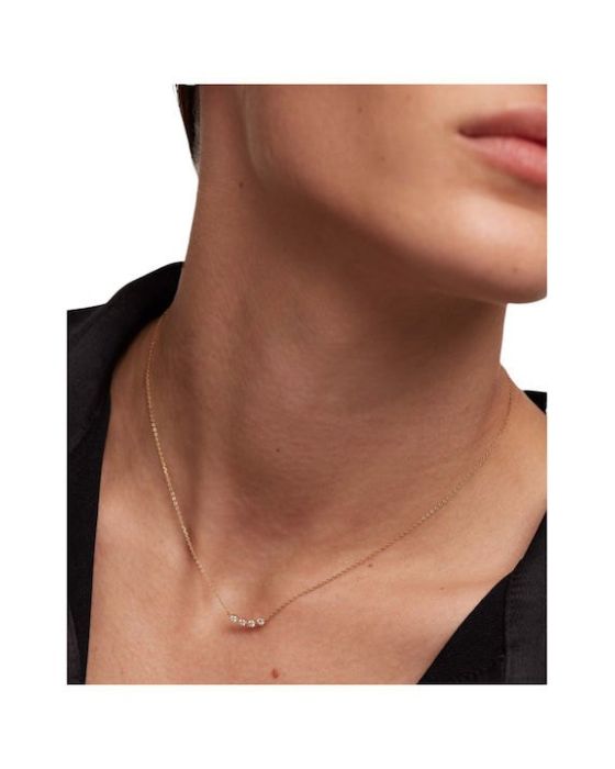 Κολιέ PDPAOLA με Πέτρες από Ασήμι 925 Επιχρυσωμένο CO01-366-U - 