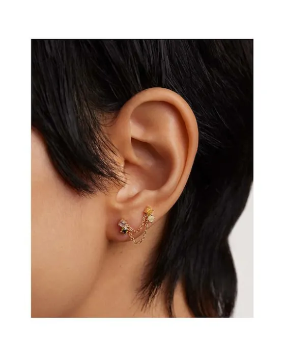 PDPAOLA Naomi από χρυσό ασήμι 925 με ζιργκόν AR01-601-U - 