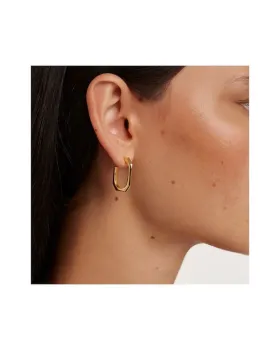 Σκουλαρίκια PDPAOLA Signature Link από ασήμι 925 AR01-415-U, όψη 2
