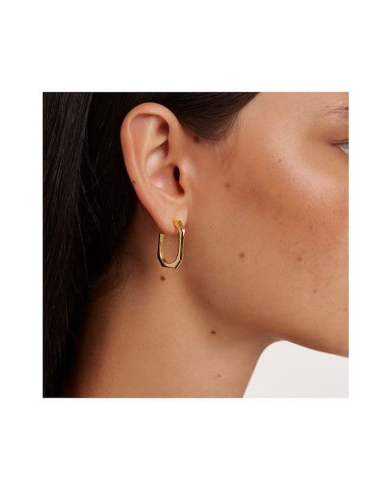 Σκουλαρίκια PDPAOLA Signature Link από ασήμι 925 AR01-415-U - 