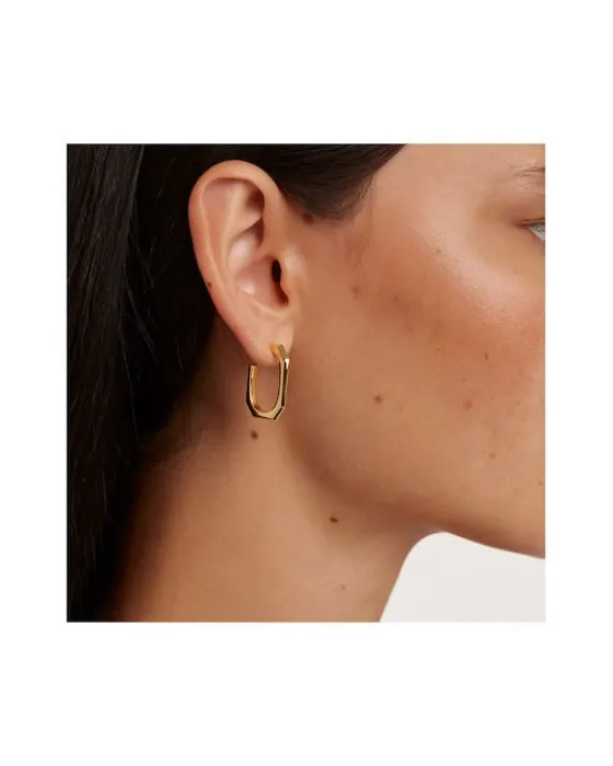 Σκουλαρίκια PDPAOLA Signature Link από ασήμι 925 AR01-415-U, όψη 2