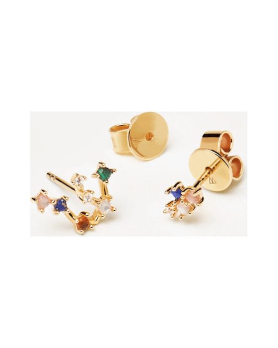 Σκουλαρίκια PDPAOLA Ζώδιο Υδροχόος από Ασήμι 925 AR01-402-U -  Σκουλαρίκια PDPAOLA Ζώδιο Υδροχόος από Ασήμι 925 AR01-402-U -