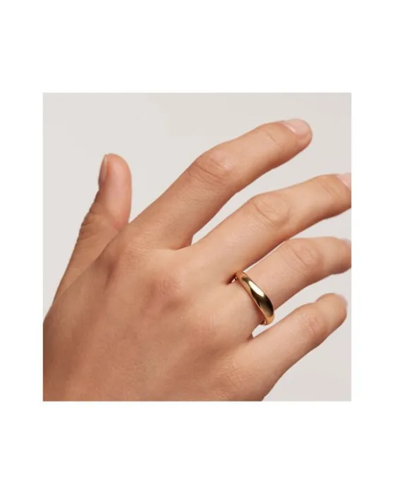 Δαχτυλίδι PDPAOLA Motion Pirouette από Ασήμι Επιχρυσωμένο - 