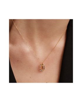 Κολιέ PDPAOLA Μονόγραμμα S από ασήμι CO01-278-U - 