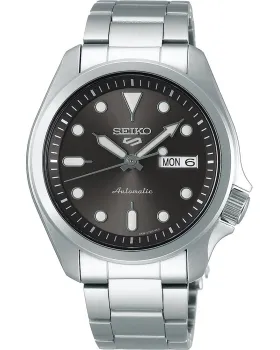 Ανδρικό ρολόι Seiko 5 Sport Automatic SRPE51K1, Μαύρο καντράν, Μπρασελέ από Ανοξείδωτο ατσάλι