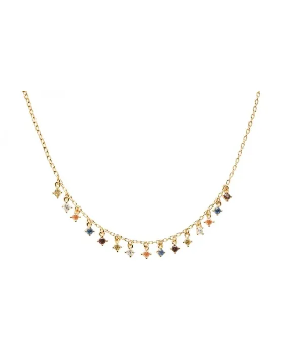 Κολιέ PDPAOLA Willow Gold Επίχρυσο 18K Ασήμι 925 CO01-192-U, Ασήμι 925, Χρυσό