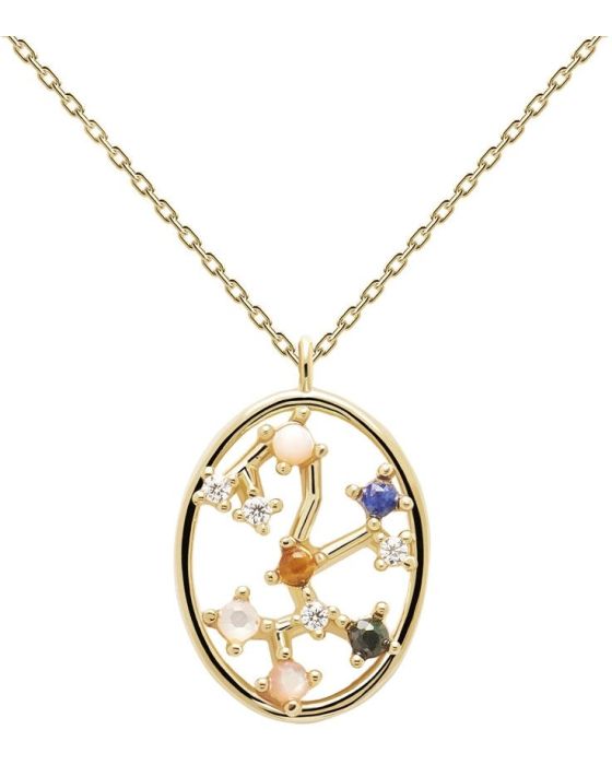 Κολιέ PDPAOLA Ζώδιο Τοξότης με Ζιργκόν Ασήμι 925 Επιχρυσωμένο CO01-352-U Κολιέ PDPAOLA Ζώδιο Τοξότης με Ζιργκόν Ασήμι 925 Επιχρυσωμένο CO01-352-U