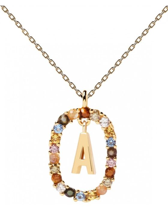 Κολιέ PDPAOLA Μονόγραμμα Α από ασήμι 925 CO01-260-U