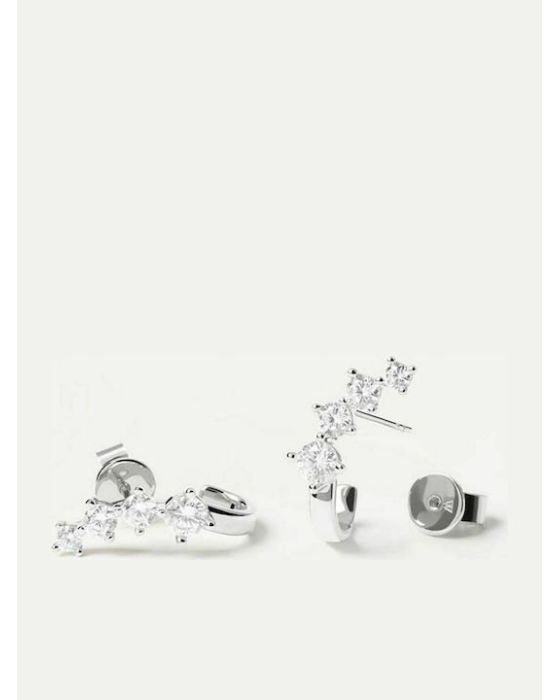 Σετ Κολιέ PDPAOLA και σκουλαρίκια The Forever Silver από Ασήμι 925 BU02-040-U - 