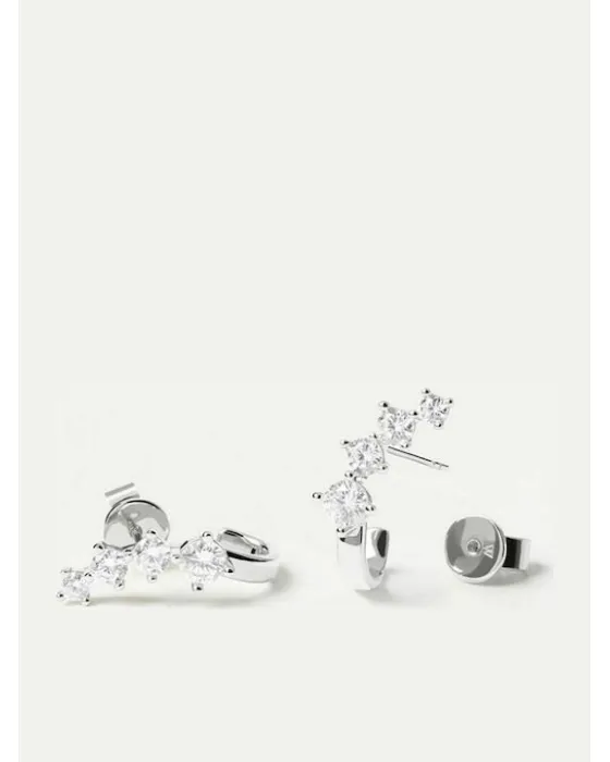 Σετ Κολιέ PDPAOLA και σκουλαρίκια The Forever Silver από Ασήμι 925 BU02-040-U - 