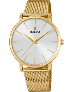 Γυναικείο ρολόι Festina Classic F20476/1, Ασημί καντράν, Μπρασελέ από Ανοξείδωτο ατσάλι