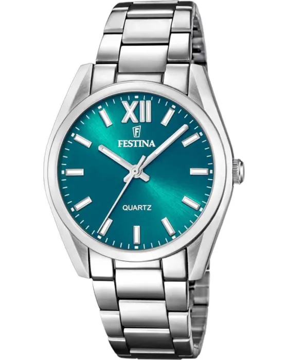 Γυναικείο ρολόι Festina Alegria F20622 / C, Πράσινο καντράν, Μπρασελέ από Ανοξείδωτο ατσάλι
