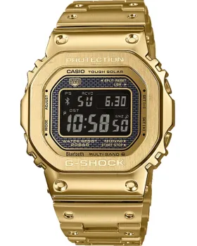 Ανδρικό ρολόι Casio G-Shock Solar GMW-B5000GD-9ER, Μαύρο καντράν, Μπρασελέ από Ανοξείδωτο ατσάλι