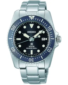 Ανδρικό ρολόι Seiko Prospex SNE569P1, Μαύρο καντράν, Μπρασελέ από Ανοξείδωτο ατσάλι