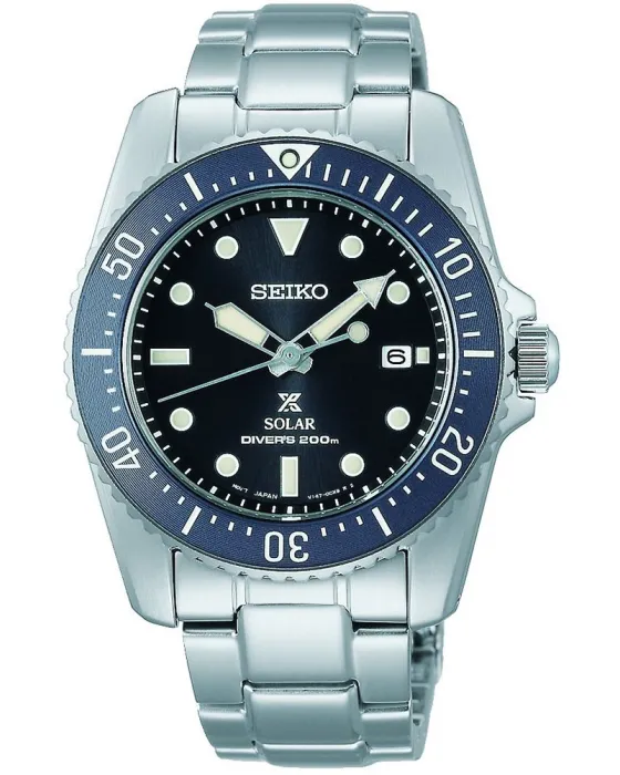 Ανδρικό ρολόι Seiko Prospex SNE569P1, Μαύρο καντράν, Μπρασελέ από Ανοξείδωτο ατσάλι