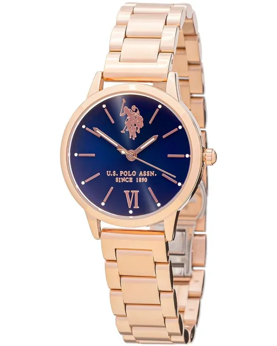 Γυναικείο ρολόι U.S. Polo Assn. Evelyn USP5893BL, Μπλε καντράν, Μπρασελέ από Ανοξείδωτο ατσάλι