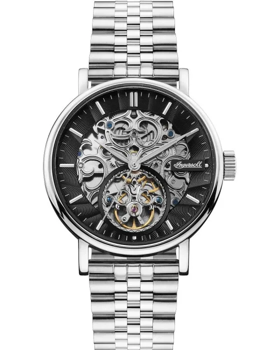 Male watch Ingersoll Charles Automatic I05804B, Black dial, Bracelet in Stainless Steel
