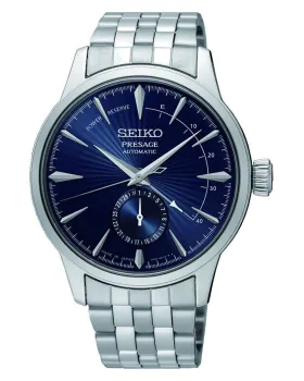 Ανδρικό ρολόι Seiko Presage Basic Automatic SSA347J1, Μπλε καντράν, Μπρασελέ από Ανοξείδωτο ατσάλι