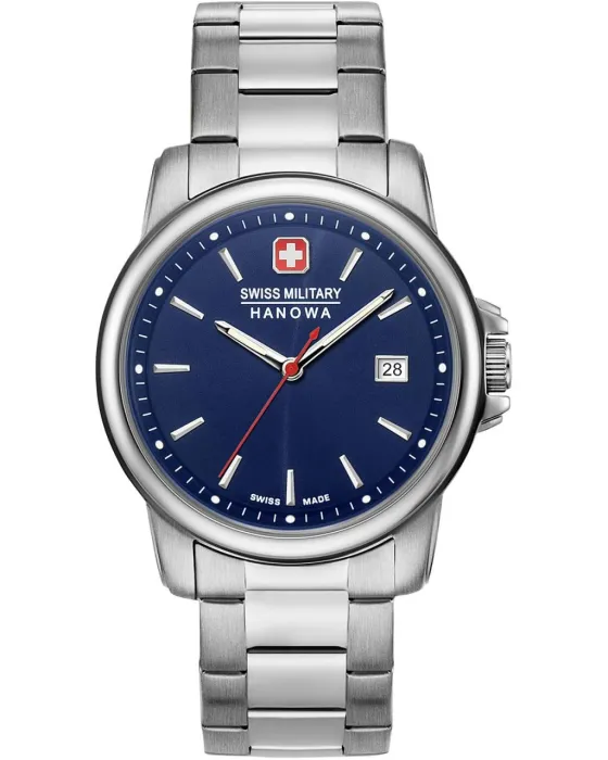 Male watch Swiss Military Hanowa Swiss Recruit II 06-5230.7.04.003, Blue dial, Bracelet in Stainless Steel