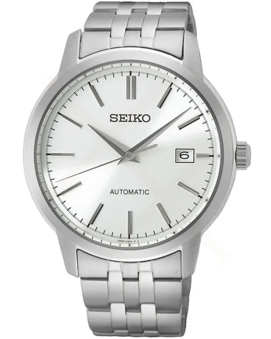 Ανδρικό ρολόι Seiko Essentials Automatic SRPH85K1, Ασημί καντράν, Μπρασελέ από Ανοξείδωτο ατσάλι