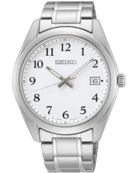 Ανδρικό ρολόι Seiko Conceptual SUR459P1, Λευκό καντράν, Μπρασελέ από Ανοξείδωτο ατσάλι