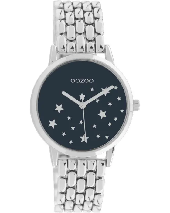 Γυναικείο ρολόι Oozoo Timepieces C11026, Μπλε καντράν, Μπρασελέ από Ανοξείδωτο ατσάλι