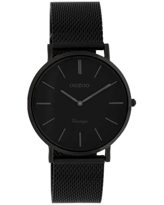 Women's watch Oozoo Timepieces C9934, Black dial, Bracelet in Metallic