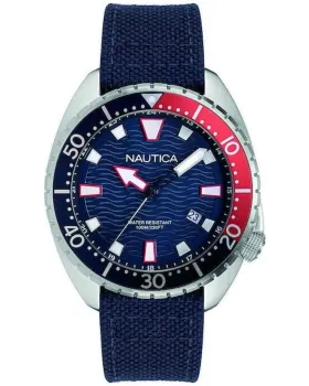 Ανδρικό ρολόι Nautica NAPHAS905, Μπλε καντράν, Λουρί από Υφασμάτινο