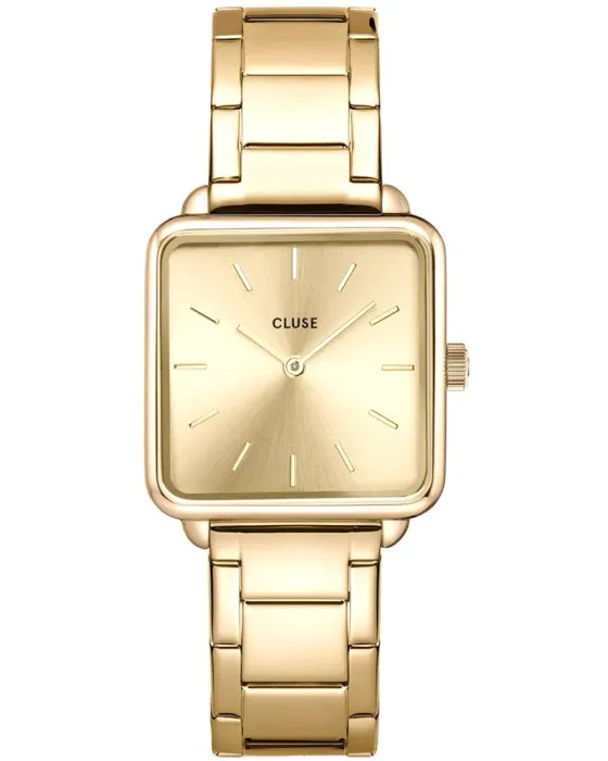 Women's watch Cluse La Tetragone CW10305, Gold dial, Bracelet in Stainless Steel