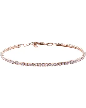 Βραχιόλι For You Jewels Luminosa B17582PK, Ασήμι 925, Ροζ χρυσό