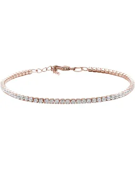 Βραχιόλι For You Jewels Luminosa B17582PP, Ασήμι 925, Ροζ χρυσό