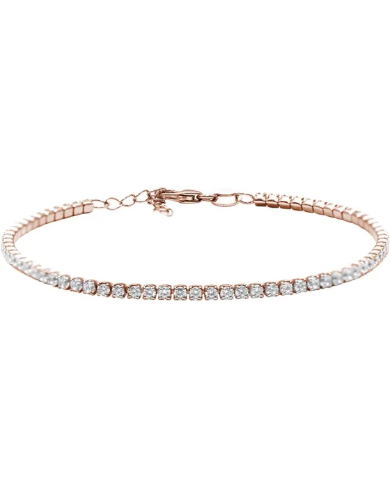 Βραχιόλι For You Jewels Luminosa B17582PP, Ασήμι 925, Ροζ χρυσό