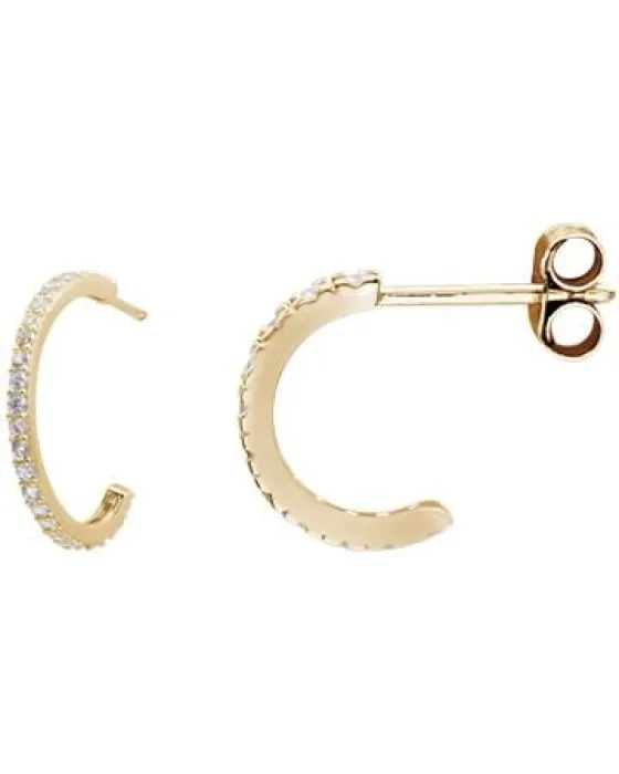 Σκουλαρίκια Σκουλαρίκια For You Jewels Elisabetta E03340GP, Ασήμι 925, Χρυσό