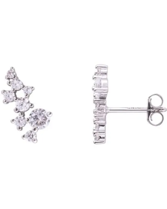 Σκουλαρίκια For You Jewels Aria E17348, Ασήμι 925, Ασημί