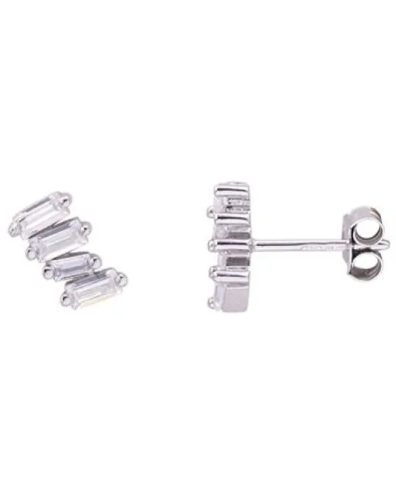 Σκουλαρίκια For You Jewels Aria E17351, Ασήμι 925, Ασημί