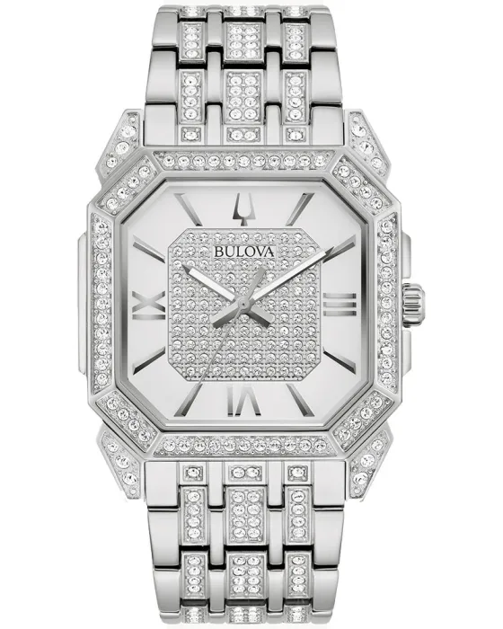 Ανδρικό ρολόι Bulova Octava 96A285, Ασημί καντράν, Μπρασελέ από Ανοξείδωτο ατσάλι