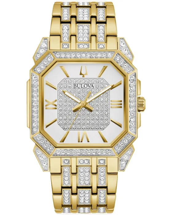 Ανδρικό ρολόι Bulova Octava 98A295, Ασημί καντράν, Μπρασελέ από Ανοξείδωτο ατσάλι